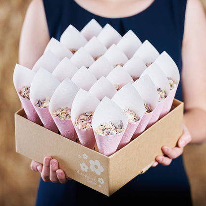 Kraft Shropshire Box (25 Cones & Confetti)