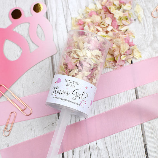 Be My Flower Girl Confetti Pop