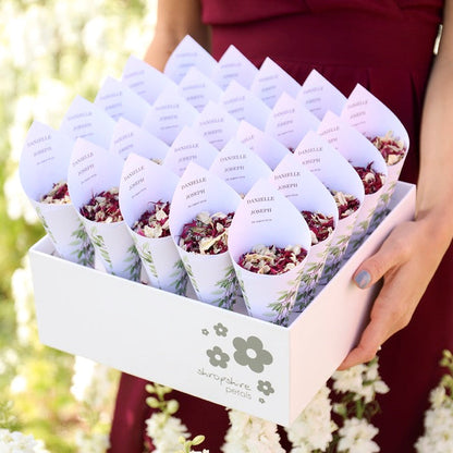 Woodland Personalised Confetti Cones