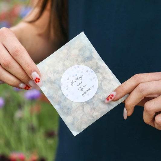 Hearts Personalised Confetti Sachets